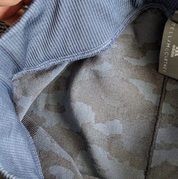 Stella McCartney × Adidas Leggings Blue Camo Sz L - Picture 7 of 16